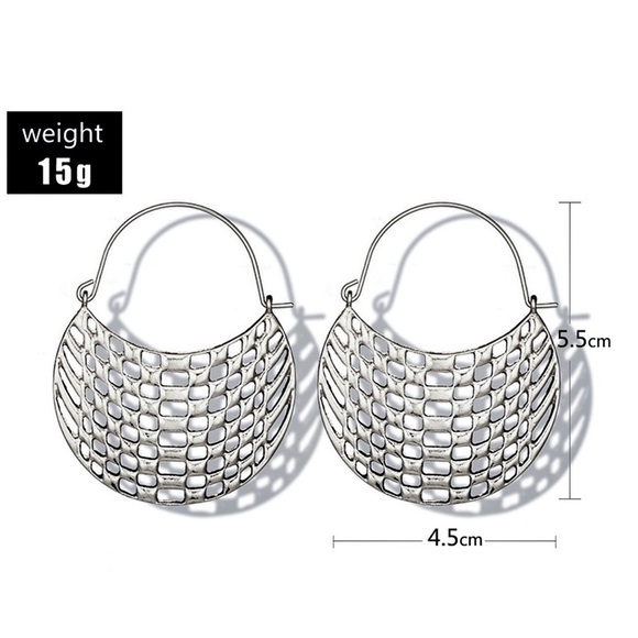 Any 3/$25! Silver Open Work Boho Earrings - Picture 5 of 7